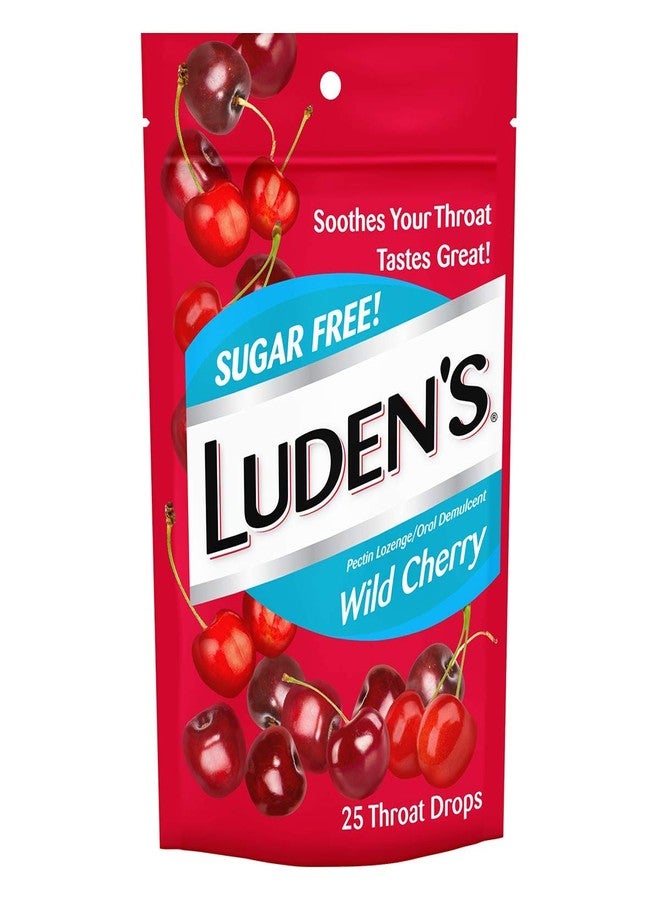 Luden's Throat Drops, Sugar Free Wild Cherry, 25 Count - Image 1