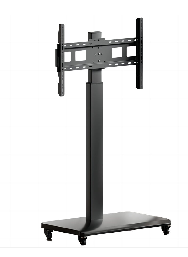 فلاشهوك حامل تلفزيون متنقل لتلفزيون منحني مسطح مقاس 32-65 بوصة مع عمودي إلى أفقي، حامل تلفزيون محمول قابل لضبط الارتفاع مع عجلات للمنزل/المكتب/الخارج/المركز التجاري - Image 1