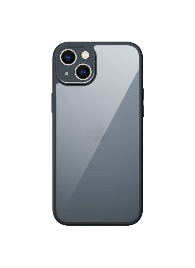 HuHa Case Cover For iPhone 13 Armor Precise Hole PC Hybrid TPU Phone Case Transparent 