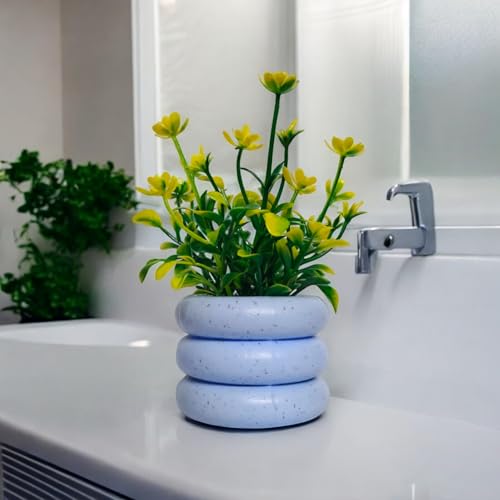 Flora Planet Artificial Plants for Home Decor | Realistic Looking | Home Decor Items | Durable Plastic | Wall Decor for Living Room | Perfect for Home | Dimensions: 6 cm X 15 cm (Pack of 4) - Image 3