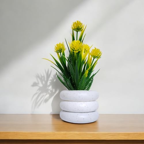 Flora Planet Artificial Plants for Home Decor | Realistic Looking | Home Decor Items | Durable Plastic | Wall Decor for Living Room | Perfect for Home | Dimensions: 6 cm X 15 cm (Pack of 4) - Image 2