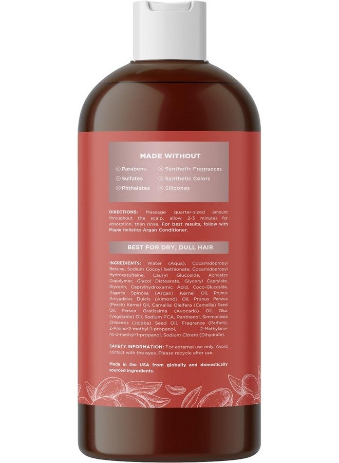 Maple Holistics Argan Oil Shampoo For Dry Hair Sulfate Free Shampoo For Damaged Hair And Frizz With Argan Oil For Hair Volumizing Shampoo For Hair Shine And Volume Featuring Ultra Moisturizing Natural Oils - Image 2