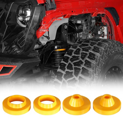 Hooke Road JL 3/4" Spacer Leveling Lift Kit Compatible with 2018-2026 Jeep Wrangler JL & Unlimited 2/4 Doors, Front & Rear Suspension Bump Stop Extensions Spacers - 4 PCS - Image 1
