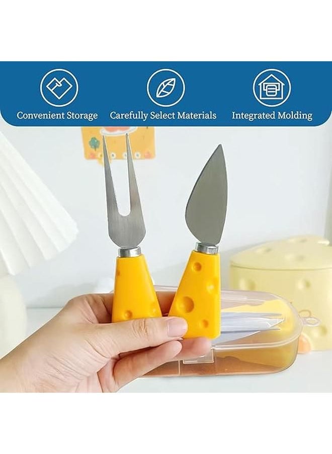 Generic 4-Piece Cheese Knife Set, Stainless Steel Cheese Utensils Set, Spreader Knives and Butter Knife Fork, Cheese Board Accessories, Premium Knife Gift  - Image 4