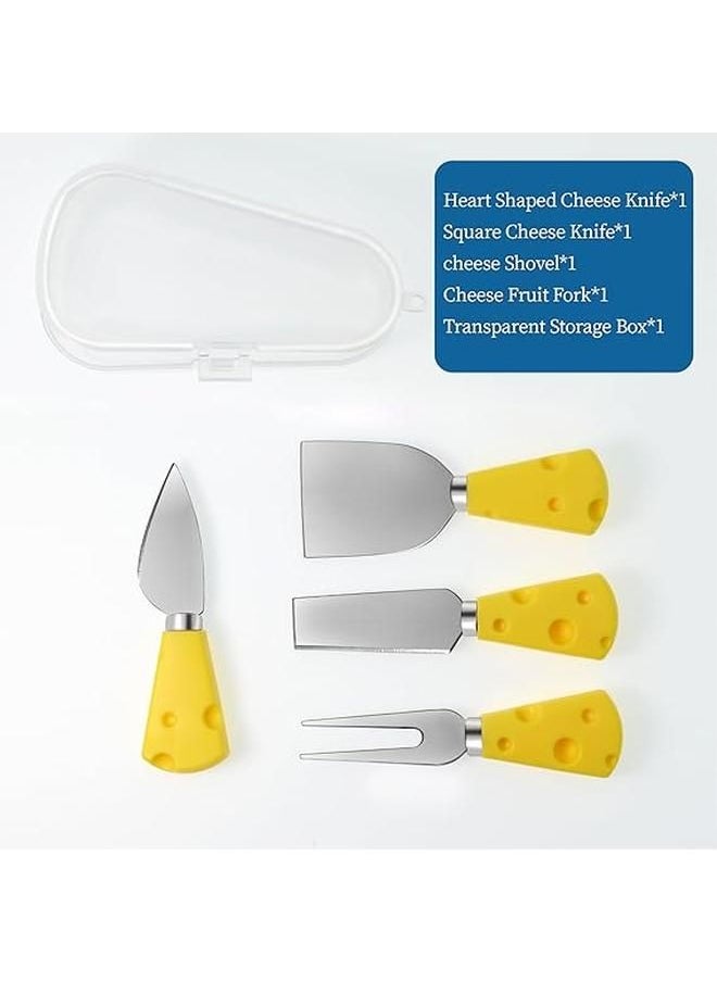 Generic 4-Piece Cheese Knife Set, Stainless Steel Cheese Utensils Set, Spreader Knives and Butter Knife Fork, Cheese Board Accessories, Premium Knife Gift  - Image 3