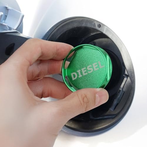 SMLBJUTE Aluminum Diesel Fuel Cap, Updated Larger Magnetic Aluminum Tank Gas Cap, GM Pick-up Truck Accessories Replacement Eco Tanks (Green) - Image 5