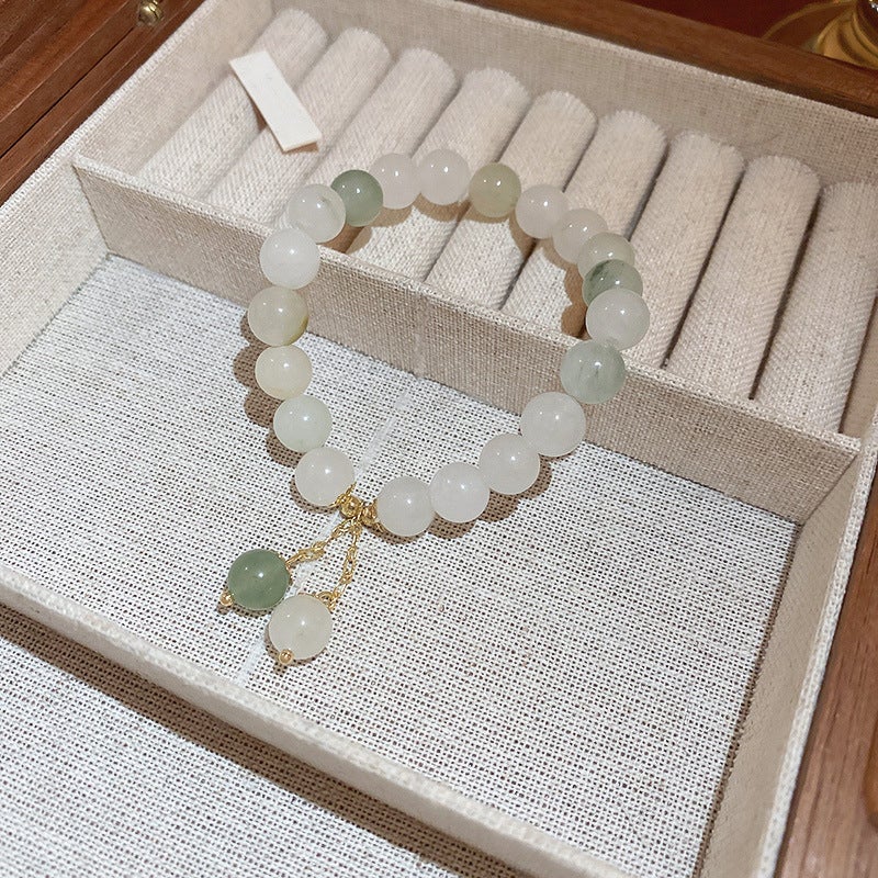 Freshwater Pearl Lotus Pendant Bracelet Fashion 2#Bracelet-white beads