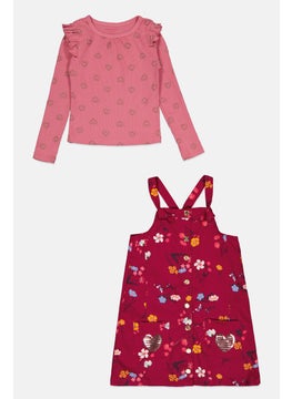 Nanette lepore Kids Girl 2 Piece Floral Dress And Long Sleeves Top, Multicolor  - Image 1