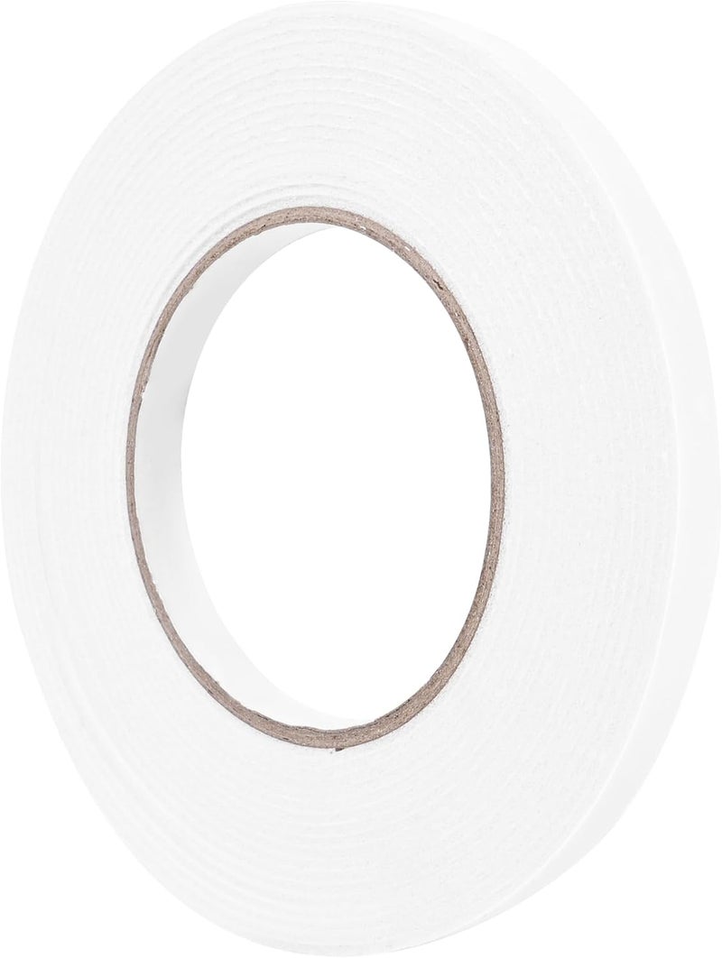 ToLanbbt Double Sided Foam Tape 0.39In x 20FT, Mounting Tape Heavy Duty, Strong Adhesive Weatherproof Seal Strips for DIY Craft Picture Poster, Car & Gap Filling Mountings, Home Office Decor (White) - Image 1