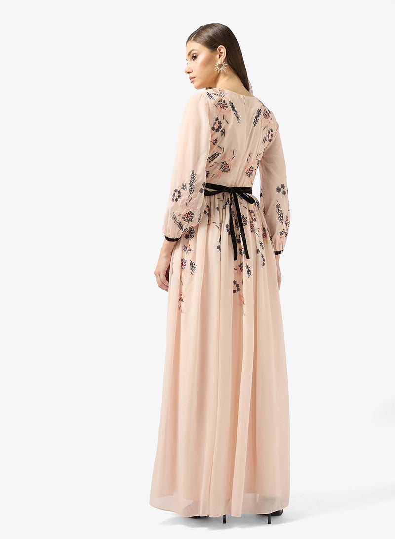 Frock and Frill V-Neck balloon sleeve dress - Image 2