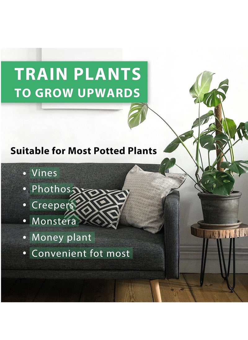 SYOSI Moss Pole 26" for Monstera Plants, 2 Pieces of 15.4" Cocoa Poles, Used for Climbing Houseplants, Training the Growth of Monstera Philodendron Pothos Creeper Plants Coir Totem Pole  - Image 2