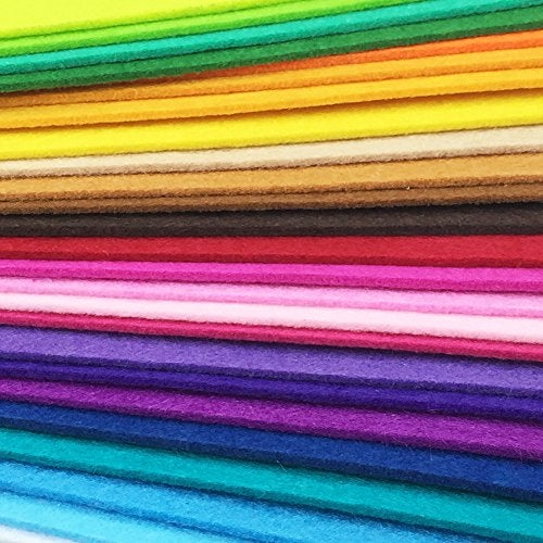 flic-flac 3mm 20cmx30cm Super Thick Felt Nonwoven Fabric DIY Craft Work Patchwork Sewing Mixed Color - Image 3