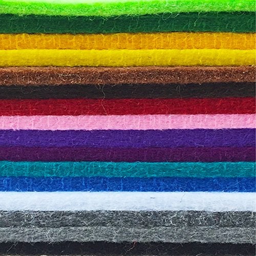 flic-flac 3mm 20cmx30cm Super Thick Felt Nonwoven Fabric DIY Craft Work Patchwork Sewing Mixed Color - Image 2