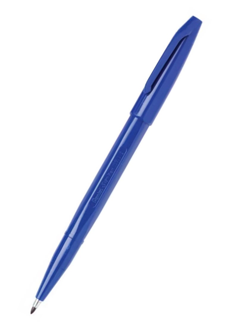 Pentel 4-Piece Fibre Tip Sign Pen Blue Ink  - Image 2