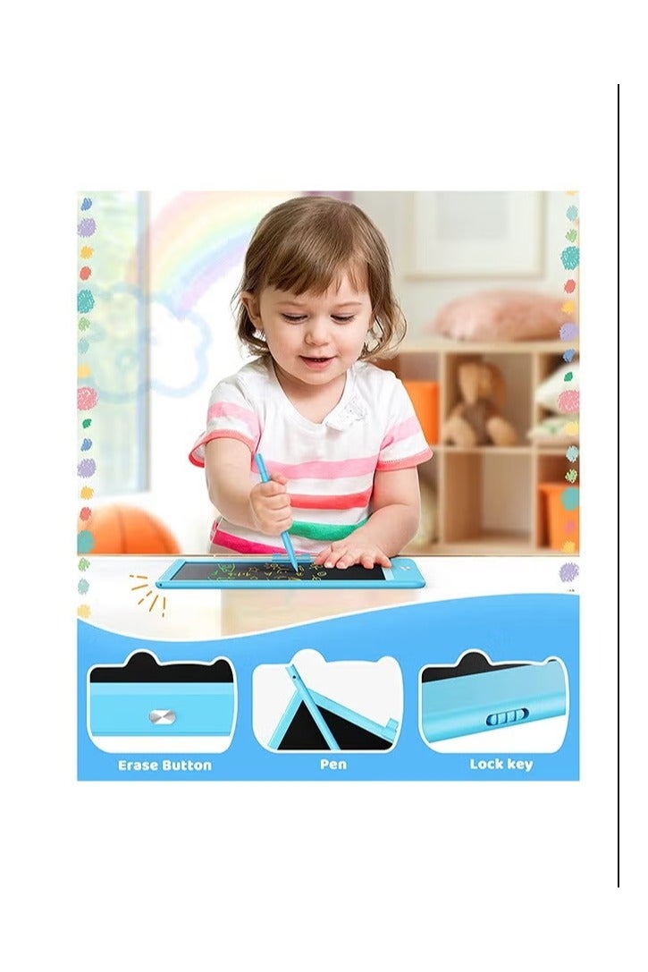 LCD Writing Tablet Erasable Reusable Electronic Drawing Board 10 Inch Drawing Tablet Kids Tablet Doodle Board Electronic Drawing Tablet for Adults and Kids 3+ Years Old, Blue Plus Pink Two Pack - Image 3