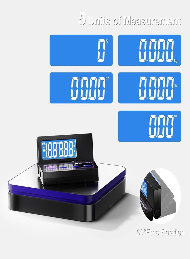 يونيواي ميزان شحن بريدي لاسلكي رقمي من UNIWEIGH، دقة تصل إلى 110 رطل/0.1 أونصة - Image 2