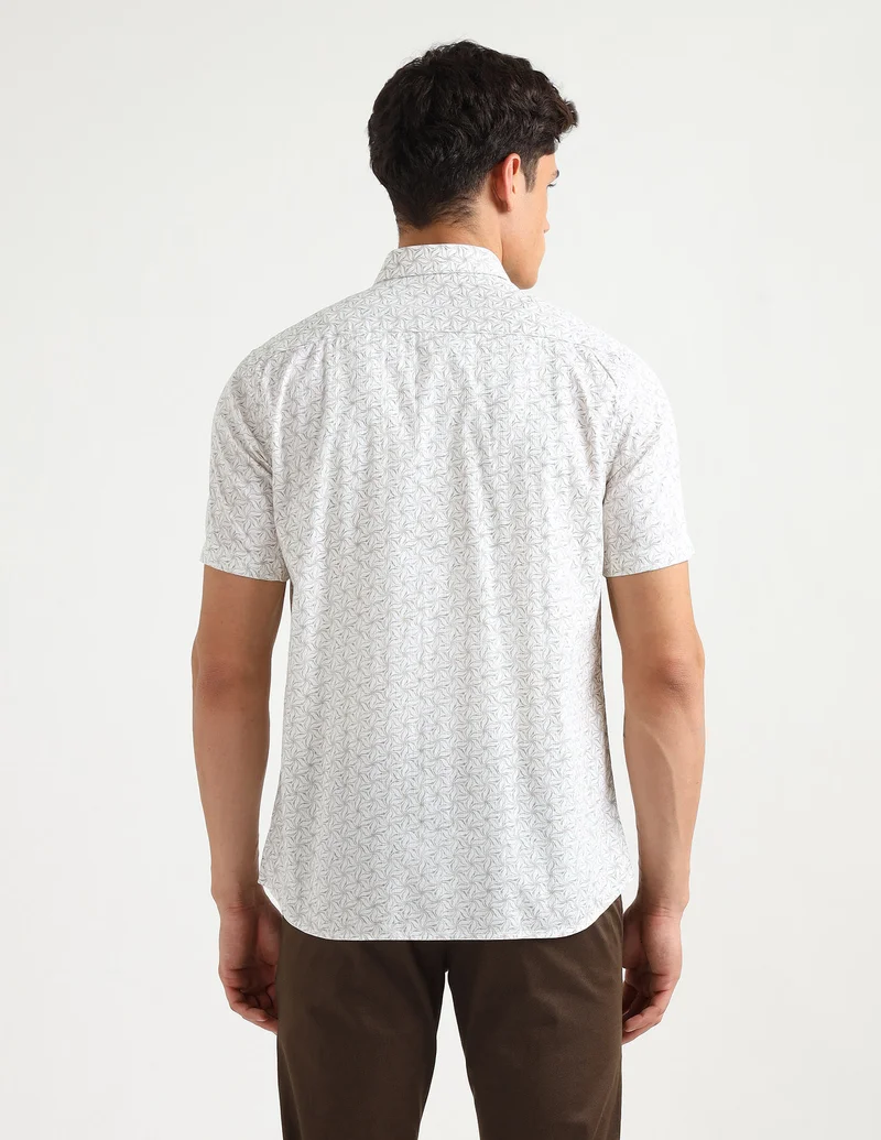 Arrow Beige Original Floral Printed Shirt for Men | Best Price UAE