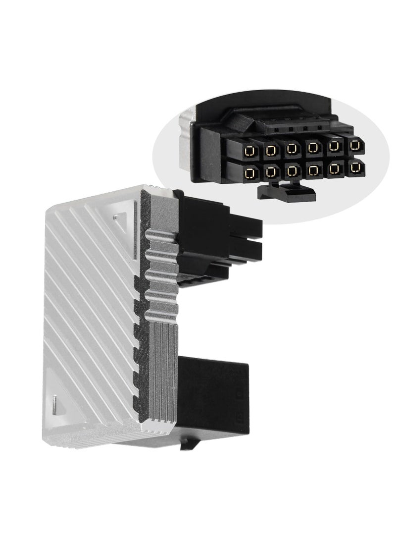 KASTWAVE - 12VHPWR 12+4 Pin Angled Connector - PCI-e 5.0 16 Pin GPU 180° Adapter, U-Turn Power Adapter for RTX40' Series Graphics Card - Image 1