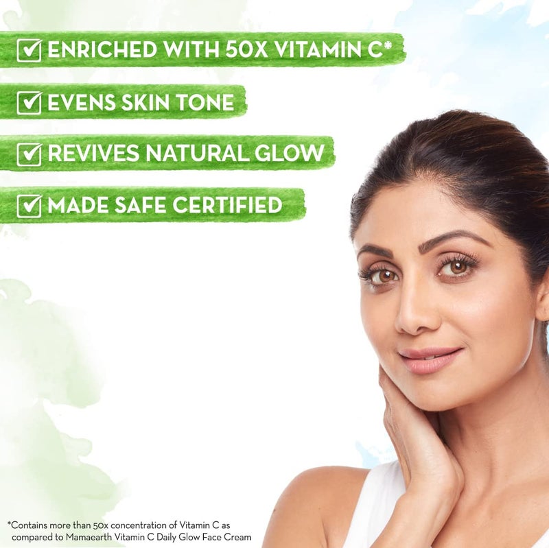 Mamaearth Mamaearth Vitamin C Daily Glow Face Serum for Men Women Vitamin C Serum for Glowing Skin Oily Skin Dark Spots With 50x Vitamin C 30ml  - Image 3