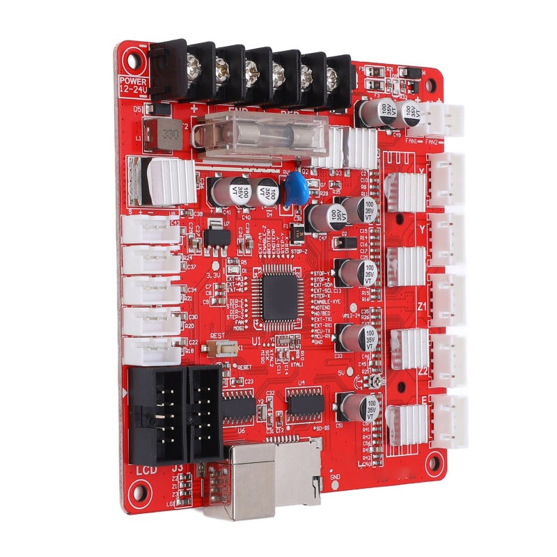 Anet 3D Printer Motherboard 12-24V Input with A4988 4-Way Stepper Driver - 3-Way PWM DC Output for Ramps1.4 - Self Leveling Probe Support for Efficient 3D Printing - Image 2