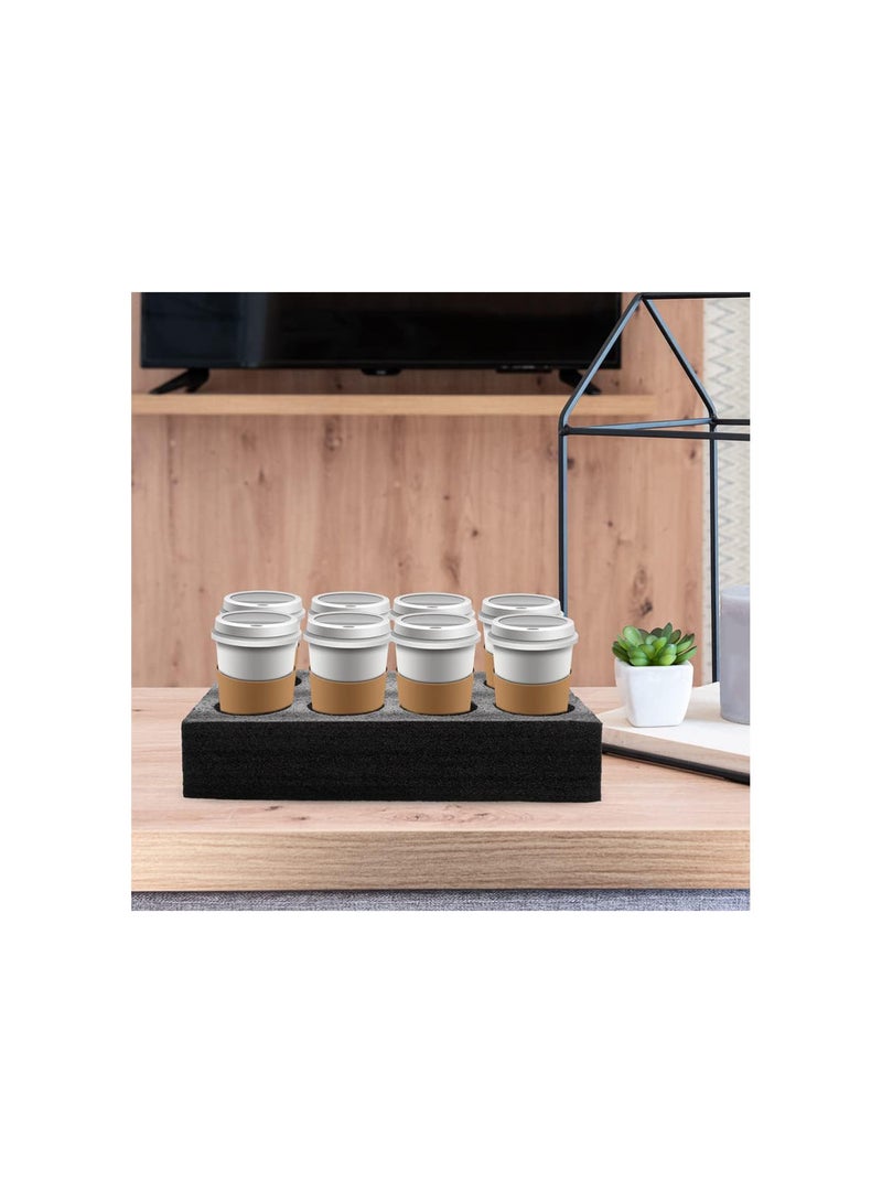 GGOOT 3PCS Foam Cup Glass Holder, Takeout Coffee Cup Drink Carrier Tray for Camping, Caravans, Motorhomes, Boats - Space for 8 Mugs - Image 3