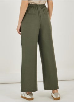 Textured Wide Leg Pants with Elasticated Waistband & Drawcord - pzsku/ZFDCCF801A25B6991965AZ/45/_/1738331141/7123378b-bedb-4737-bc8a-d4a768b5841e