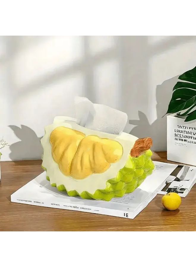 Strawberry Shaped Tissue Box Creative Hand Drawn Home Decor For Living Room - Image 2