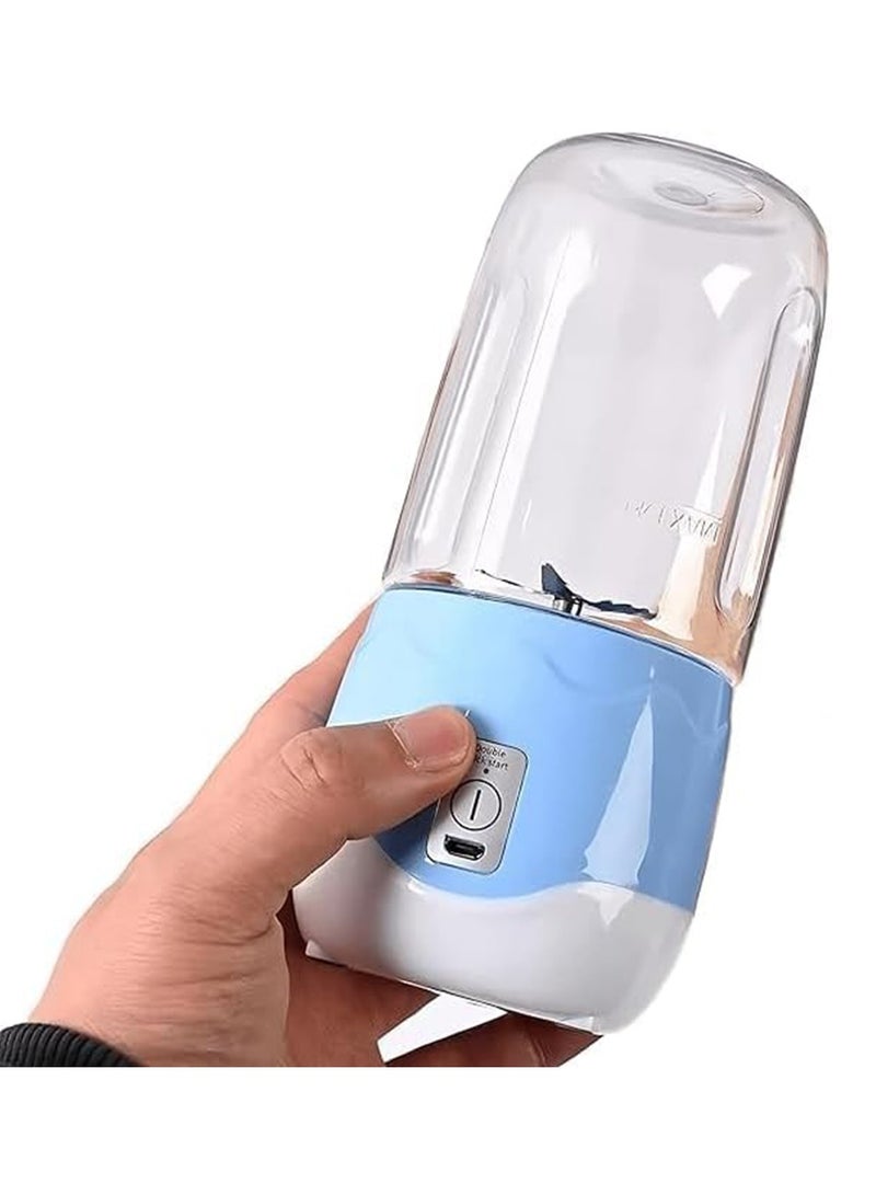 Hihonor Smart Portable Electric USB Juice Maker Juicer Bottle Blender Grinder Mixer USB Rechargeable Mini Juicer Blender for Smoothies and Shakes with 4 Blades USB Rechargeable, Pink - Image 2