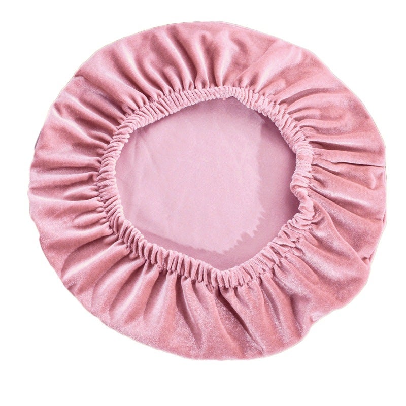 Silver Fox Velvet Thickened Round Stool Cover Bar Stool Cover Round Chair Cover Round Table Chair Protector Soft Decoration Dustproof Practical - Image 4