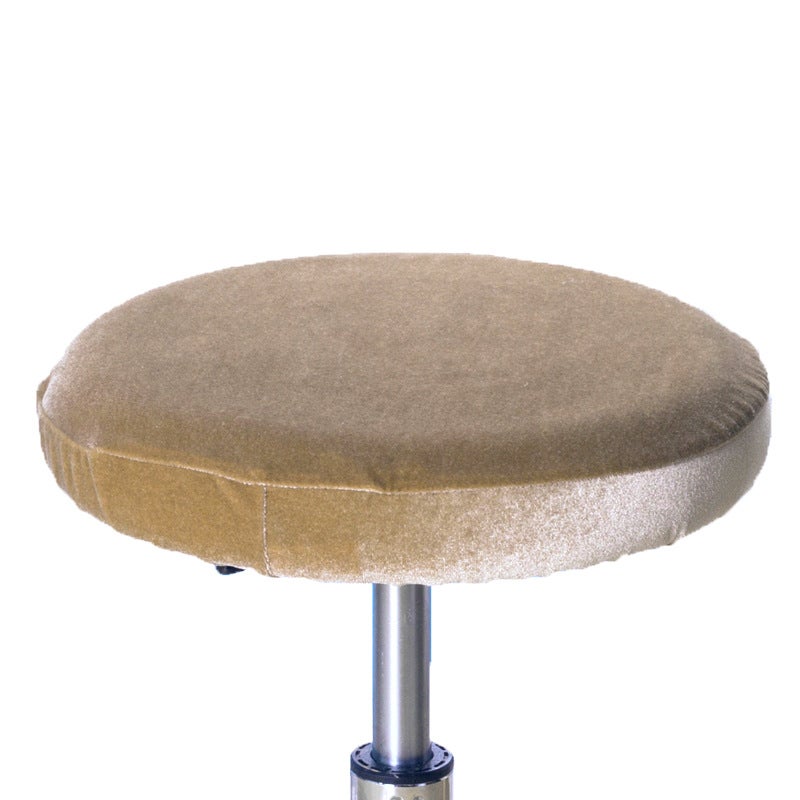 Silver Fox Velvet Thickened Round Stool Cover Bar Stool Cover Round Chair Cover Round Table Chair Protector Soft Decoration Dustproof Practical - Image 1