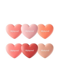 lilybyred Luv Beam Cheek(Ad) (02_Dollish Rose) Heart Shaped Powder Blush With Shimmer Naturallooking Flush Longlasting Radiance Korean Beauty  - Image 4