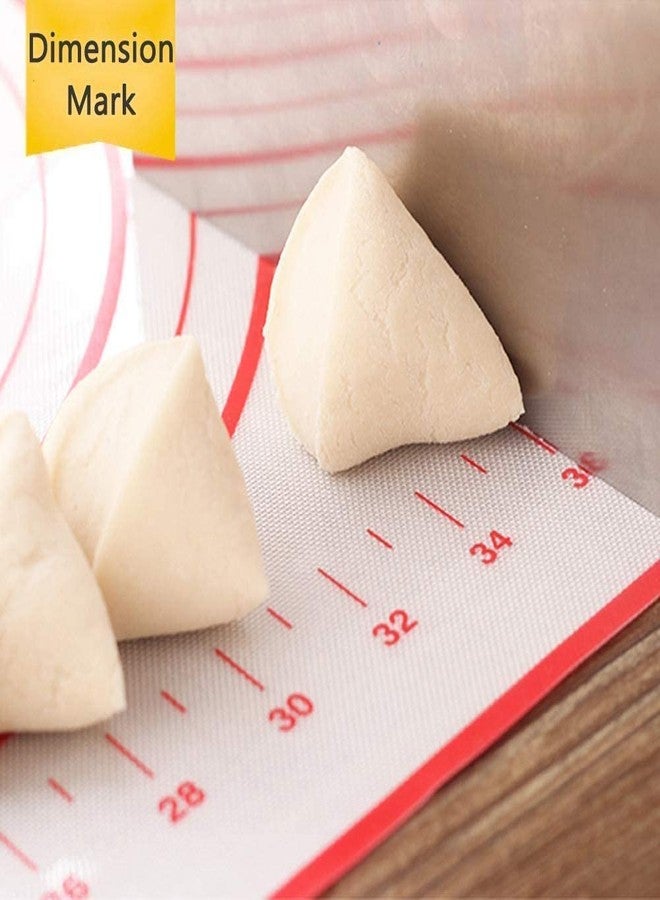 ISHWANKU Silicone Pastry Mat Non Stick Extra Thick Baking Mat with Measurement Fondant Mat, Counter Mat, Dough Rolling Mat, Oven Liner, Pie Crust Mat (16''(W) 20''(L)) - Image 4