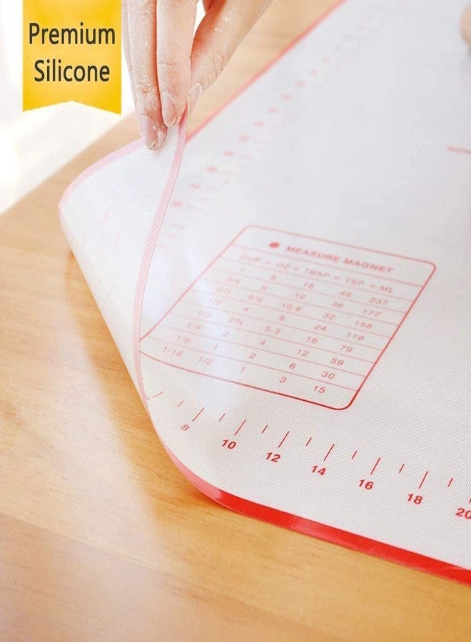 ISHWANKU Silicone Pastry Mat Non Stick Extra Thick Baking Mat with Measurement Fondant Mat, Counter Mat, Dough Rolling Mat, Oven Liner, Pie Crust Mat (16''(W) 20''(L)) - Image 5
