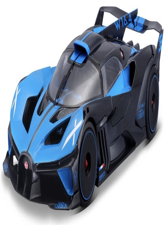 بوراجو Bburago - نموذج مصبوب بمقياس 1/18 متوافق مع سيارة Bugatti Bolide W16 8.0 2020 الرياضية (أزرق)، نسخة طبق الأصل مصغّرة للأطفال - Image 1