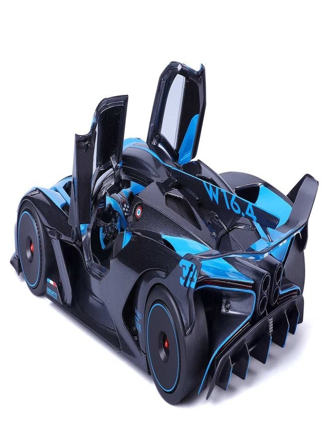 بوراجو Bburago - نموذج مصبوب بمقياس 1/18 متوافق مع سيارة Bugatti Bolide W16 8.0 2020 الرياضية (أزرق)، نسخة طبق الأصل مصغّرة للأطفال - Image 3