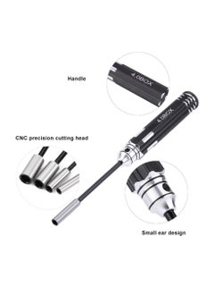 Excefore Hex Nut Driver Set Hexagonal Head Nut Wrench 4.0/5.5/7.0/8.0mm 4Pcs RC Repair Tools Kit Socket Screwdrivers for RC Cars Model Airplanes Sportinggoods Deformation Model  - Image 4