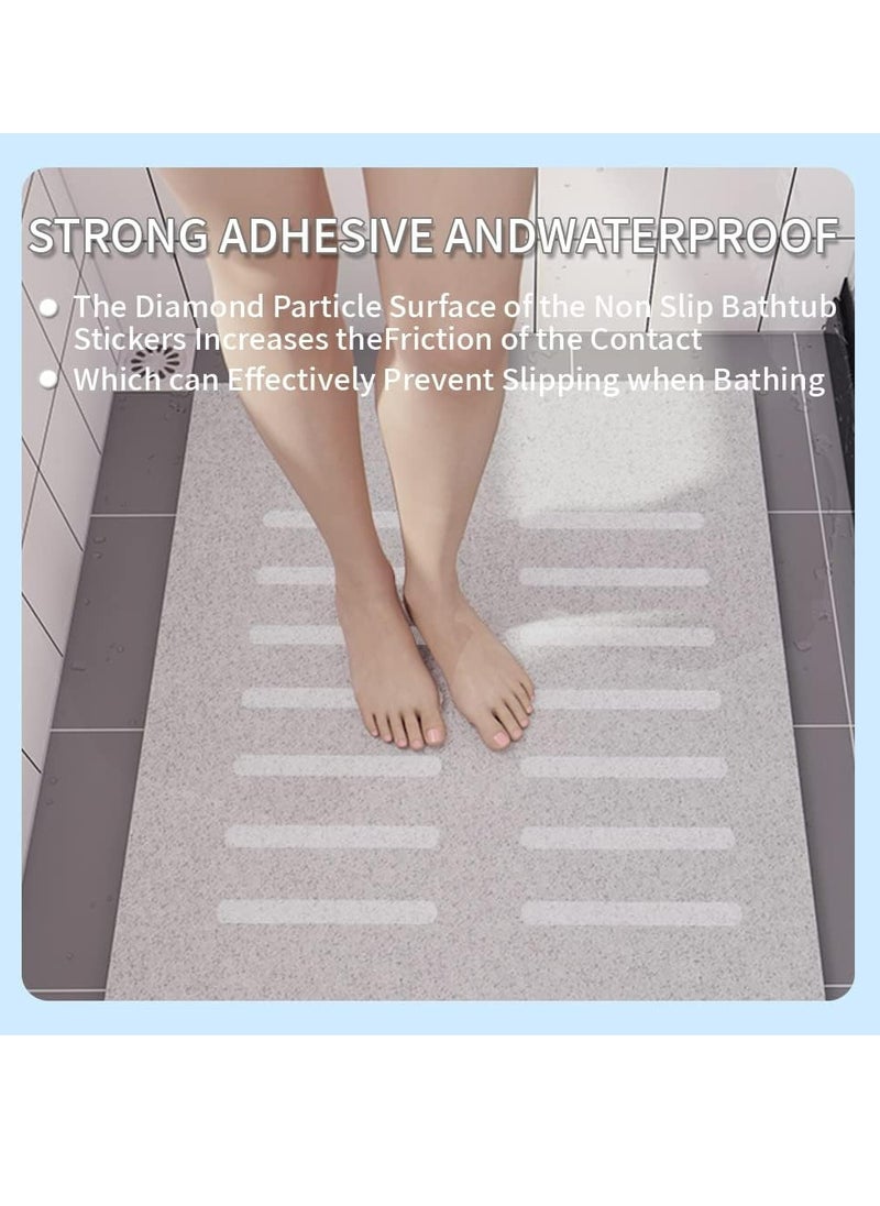 Oasisgalore 24 Pcs Anti-slip Strips Bathtub Shower Stickers, Safety Bathtub Strips Stickers for Bath  - Image 2