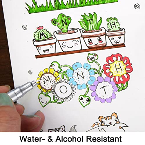 Dyvicl Micro-Pen Fineliner Pens, Black Pigment Liner Multiliner Archival Ink Micro Fine Point Pens for Drawing, Sketching, Journaling, Doodling, 9 Pack - Image 5