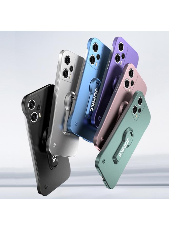 S-TOP Case For Redmi Note 12 Turbo Baking Varnish 360 Rotate Holder No Frame PC Phone Case - Image 2