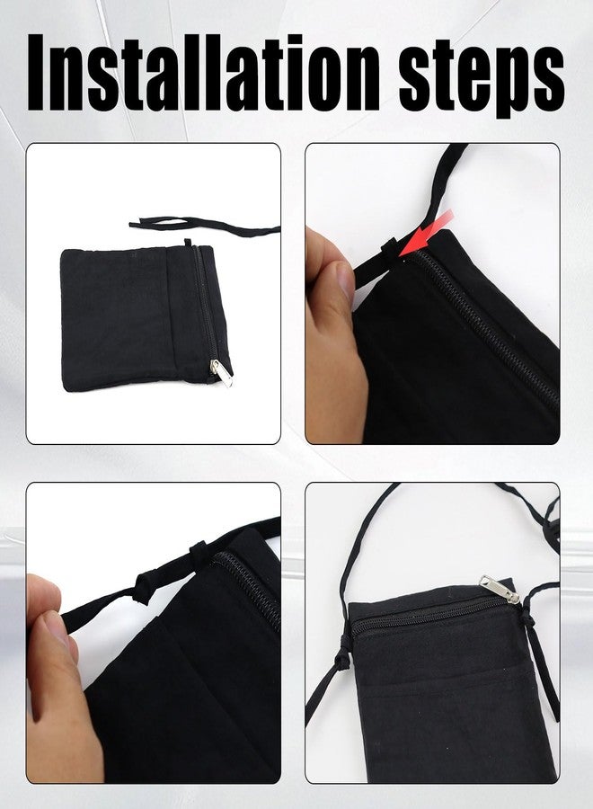 WisePoint Ultralight Cell Phone Purse, Nylon Small Phone Purse Crossbody Phone Purses with Zipper Smartphone Crossbody Bag (black) - Image 4
