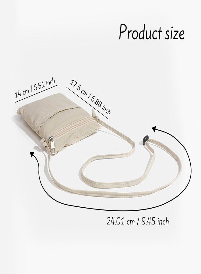WisePoint Ultralight Cell Phone Purse, Nylon Small Phone Purse Crossbody Phone Purses with Zipper Smartphone Crossbody Bag (black) - Image 2
