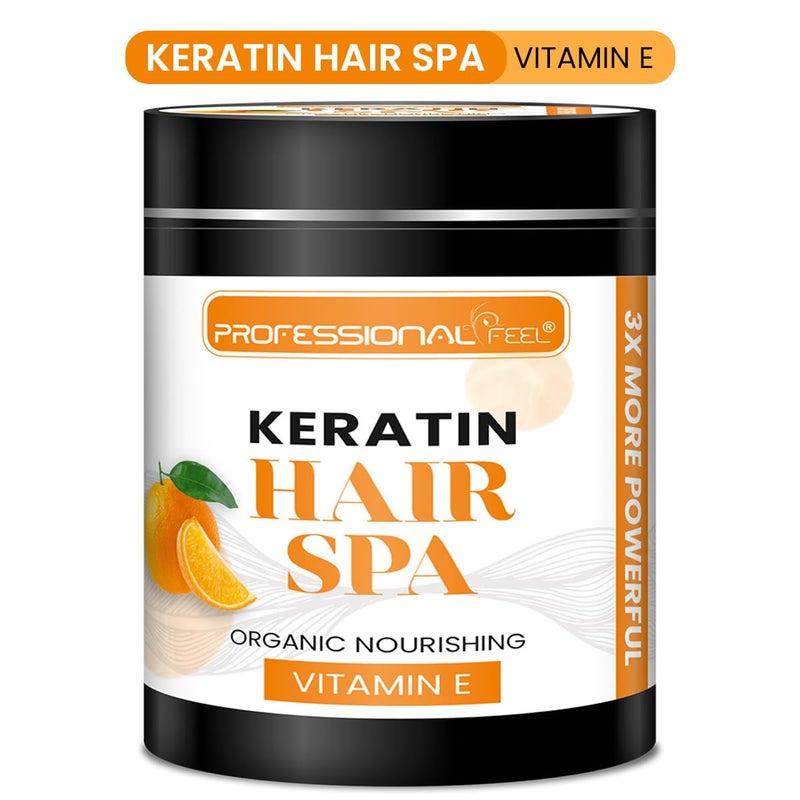 Professional Feel Keratin Hair Spa Treatment Organic Nourishing Vitamin E Hair Spa 500 Gram - Image 5
