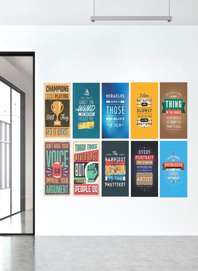 PRINTELLIGENT Quote and motivational poster set of 10 size (45 cm x 30 cm) (H) - Image 5