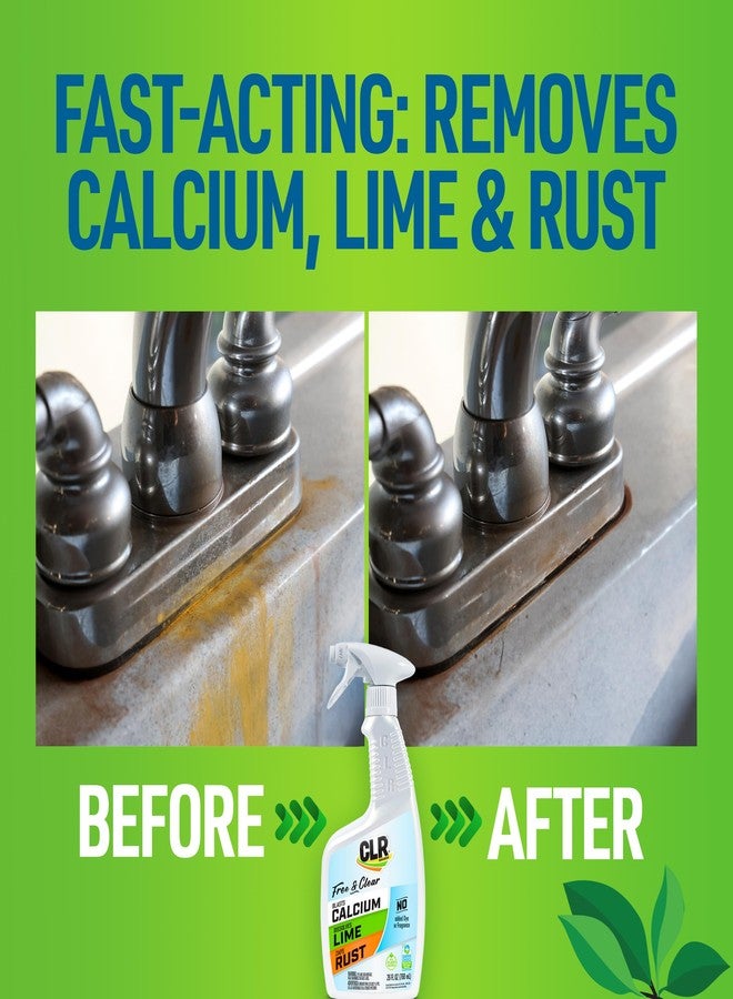 CLR Brands® Calcium, Lime & Rust Remover Free & Clear, No Dyes or Fragrances, Gentle Lime and Bathroom Descaler, Removes Hard Water Stains and Rust Deposits, 26 Oz Bottle (Pack of 1) - Image 3