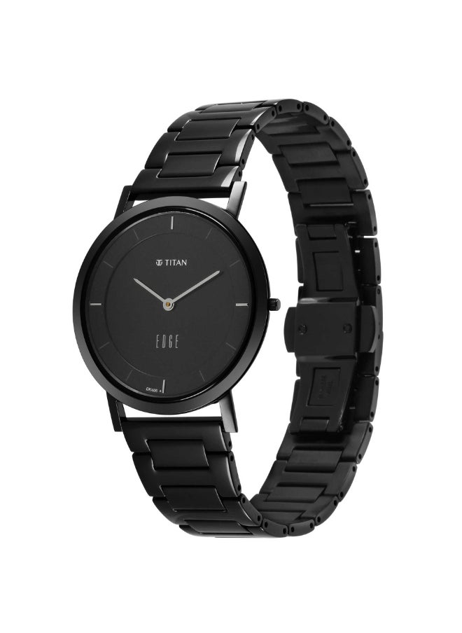 TITAN White Dial Black Band Analog Stainless Steel Watch for Men -NR1595NM01  - Image 2