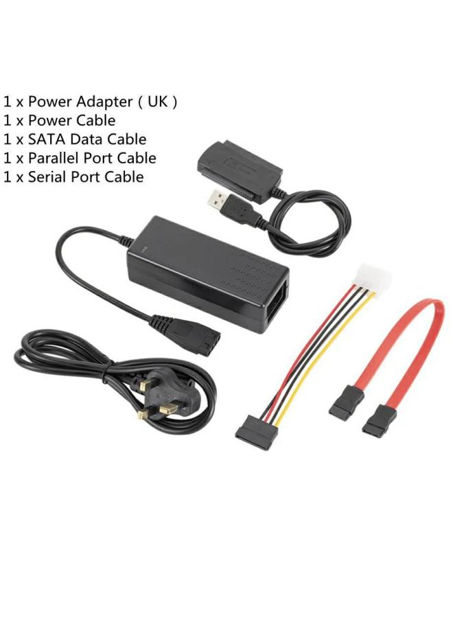 3 In 1 SATA To USB IDE 2.5 3.5 HDD SSD Hard Drive Adapter-Color:US US - Image 2