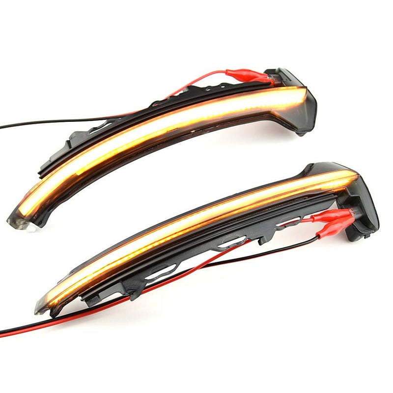 2pcs Dynamic Sequential LED Side Mirror Turn Signal Light for Audi TT MK2/MK3, TTS, TTRS, R8 - Image 1