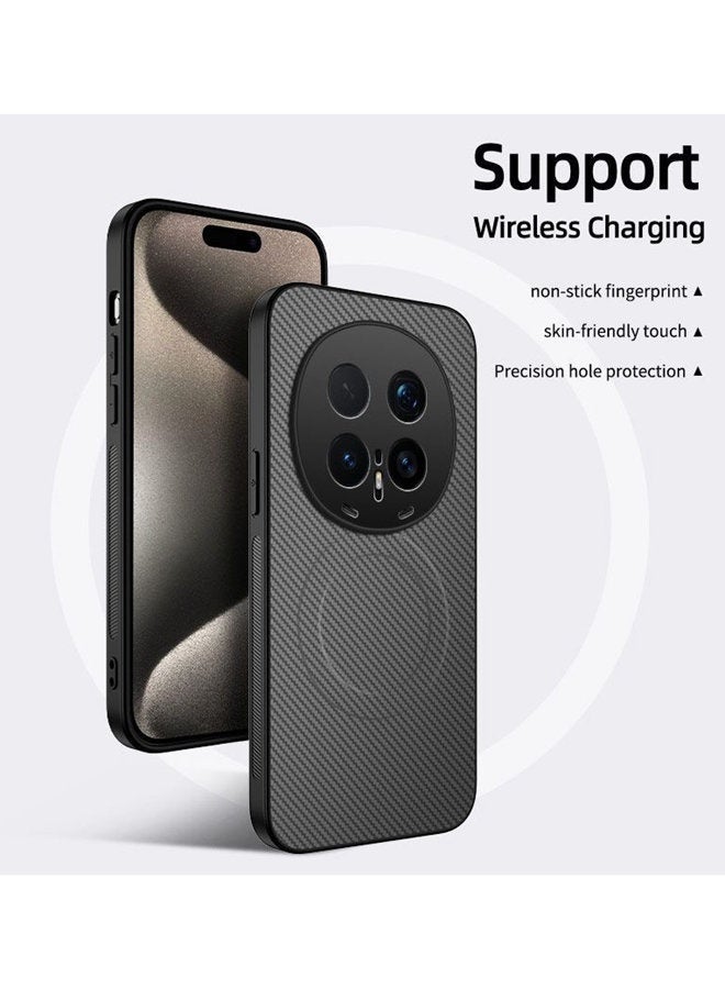 Magnetic Case for Honor Magic 8 Pro , Premium Twill Texture Case, Raised Camera Lens Protection，Military Grade，Fashion Shockproof Honor Magic 8 Pro 5G Cover ，Comfortable Touch - Image 2