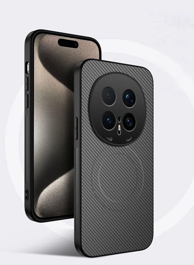 Magnetic Case for Honor Magic 8 Pro , Premium Twill Texture Case, Raised Camera Lens Protection，Military Grade，Fashion Shockproof Honor Magic 8 Pro 5G Cover ，Comfortable Touch - Image 1