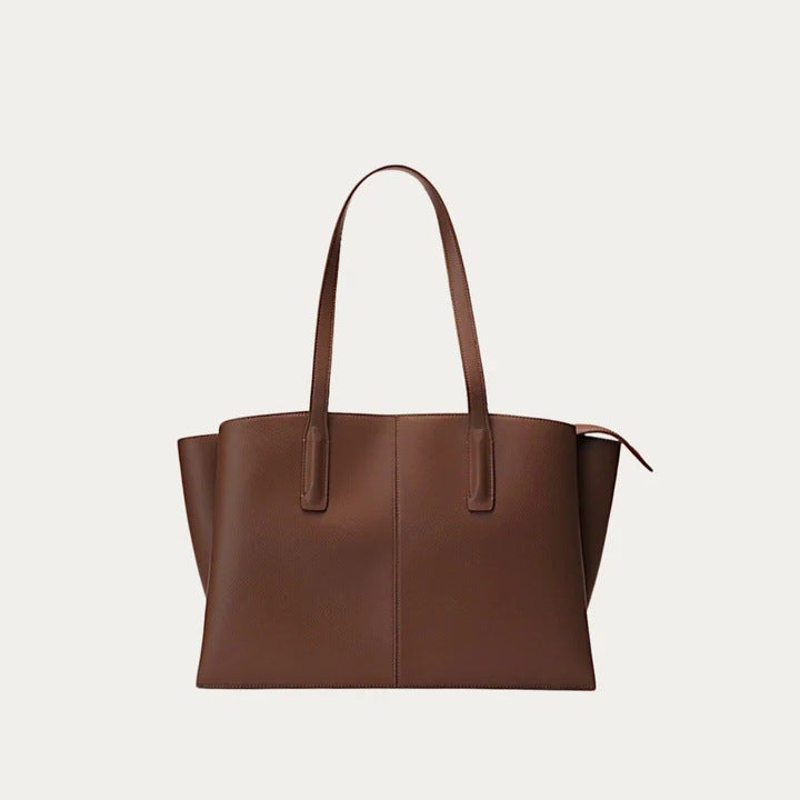 New Versatile, Simple, Soft, Large-Capacity, Niche Design Bucket Bag, Unisex Style Tote Bag, Commuter Bag - Image 3